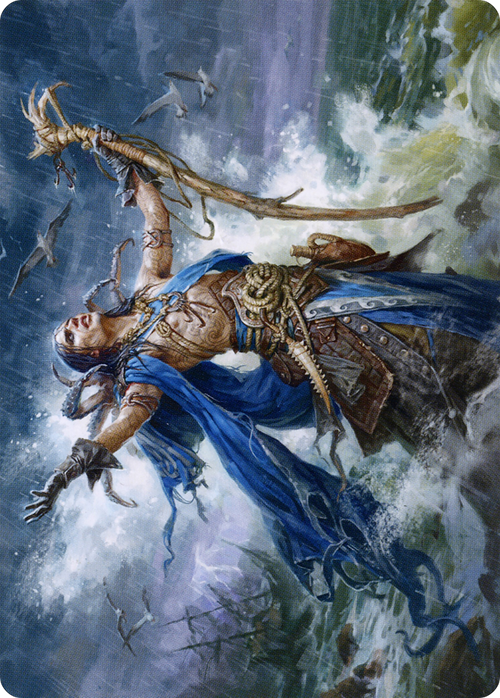 Lier, Disciple of the Drowned // Lier, Disciple of the Drowned (AMID-025) - Midnight Hunt Art Series (Borderless) Foil