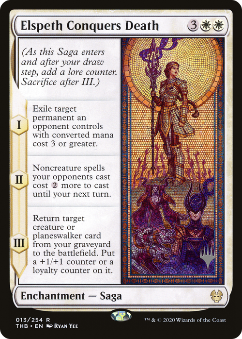 Elspeth Conquers Death (PPTHB-13P) - Theros Beyond Death Promos