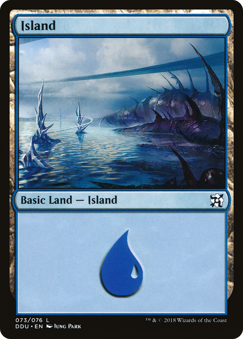 Island (73) (DDU-073) - Duel Decks: Elves vs. Inventors