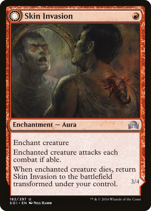 Skin Invasion (SOI-182) - Shadows over Innistrad: (Double Faced Transform) Foil