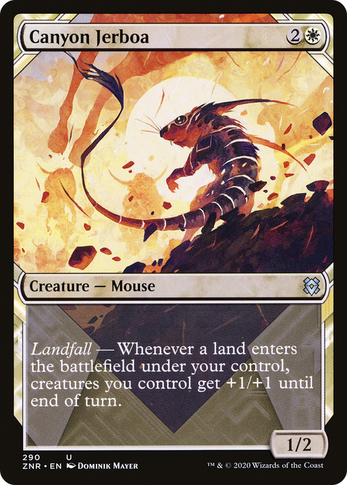 Canyon Jerboa (Showcase) (ZNR-290) - Zendikar Rising: (Showcase)