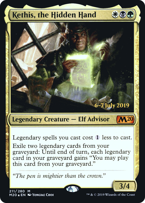 Kethis, the Hidden Hand (PRE-211S) - Core Set 2020 Promos Foil