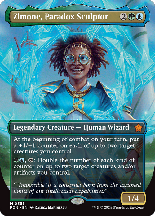 Zimone, Paradox Sculptor (Borderless) (FDN-351) - Foundations