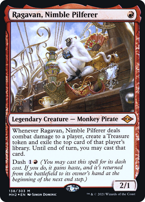 Ragavan, Nimble Pilferer (PRE-138S) - Modern Horizons 2 Promos Foil