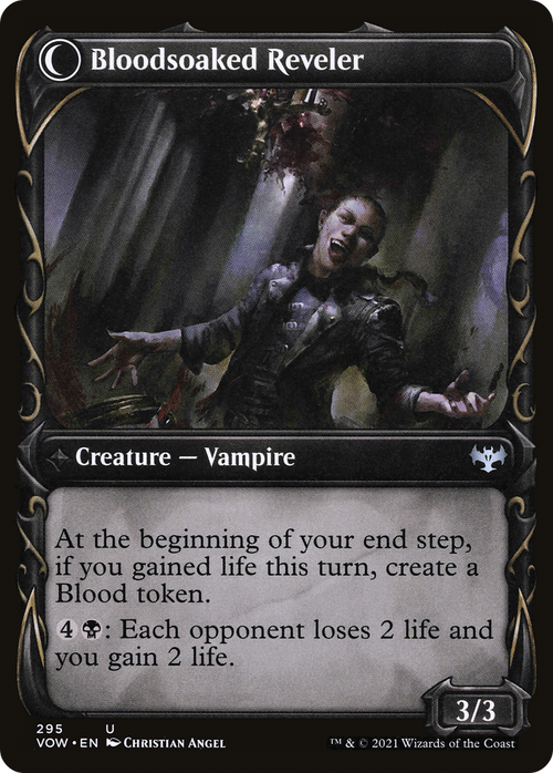 Restless Bloodseeker (Showcase) (VOW-295) - Innistrad: Crimson Vow: (Showcase, Double Faced Transform)
