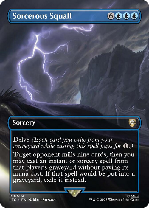 Sorcerous Squall (Borderless) (LTC-504) - Tales of Middle-earth Commander