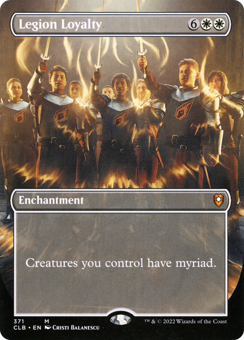 Legion Loyalty (Borderless) (CLB-371) - Commander Legends: Battle for Baldur's Gate Foil