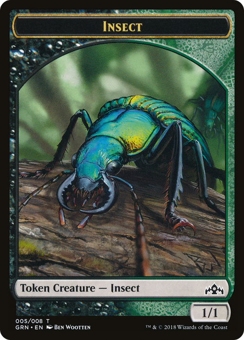 Saproling // Insect (TGK1-005) - GRN Guild Kit Tokens