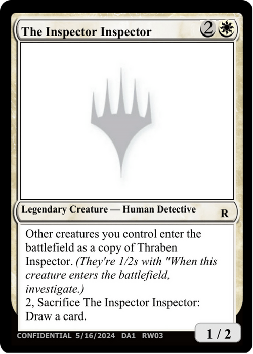 The Inspector Inspector (UNK-RW03E) - Unknown Event