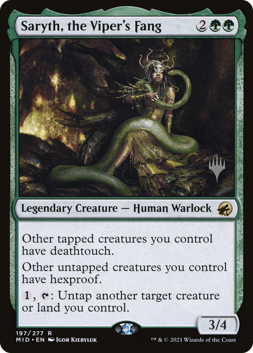 Saryth, the Viper's Fang (PPMID-197P) - Innistrad: Midnight Hunt Promos