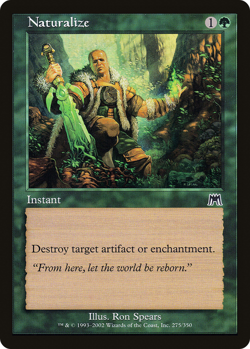 Naturalize (ONS-275) - Onslaught Foil