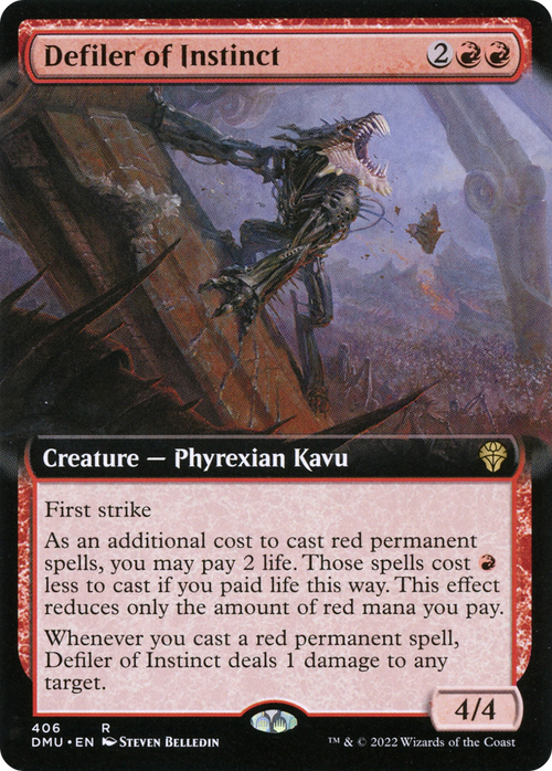 Defiler of Instinct (Extended Art) (DMU-406) - Dominaria United: (Extended Art) Foil
