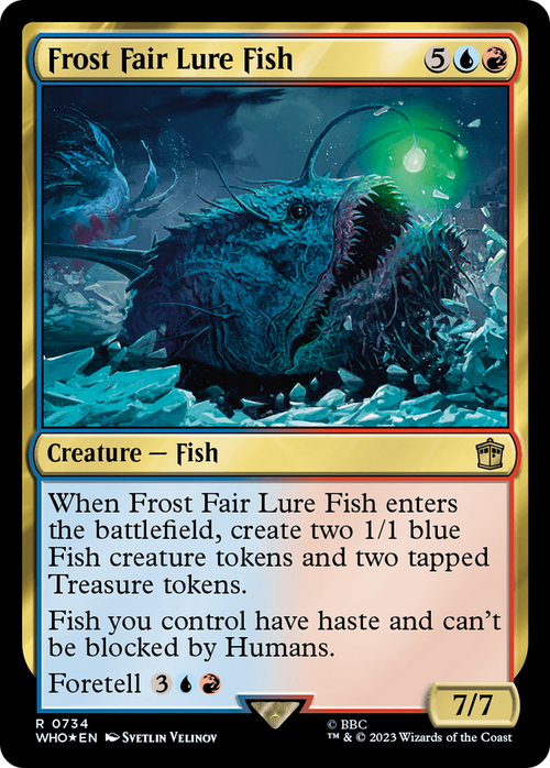 Frost Fair Lure Fish (Surge Foil) (WHO-734) - Doctor Who Foil