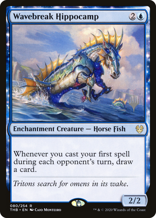 Wavebreak Hippocamp (PPTHB-80P) - Theros Beyond Death Promos: (enchantment)