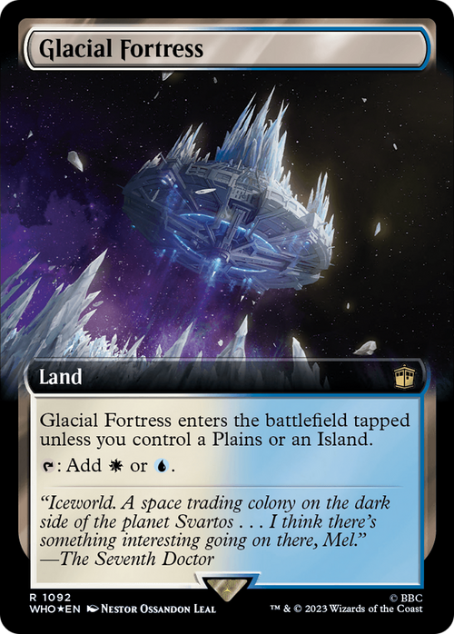 Glacial Fortress (Extended Art) (Surge Foil) (WHO-1092) - Doctor Who: (Extended Art) Foil