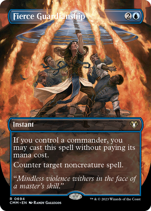 Fierce Guardianship (Borderless) (CMM-694) - Commander Masters Foil
