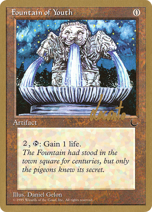 Fountain of Youth - 1996 Michael Loconto (DRK) (WCD-) - Pro Tour Collector Set