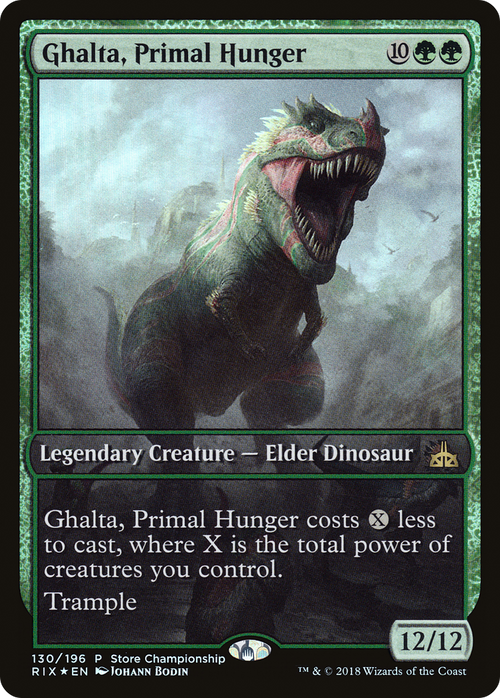Ghalta, Primal Hunger (GAME-130) - Rivals of Ixalan Promos Foil