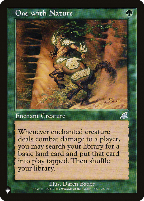One with Nature (LIST-125/143) - The List