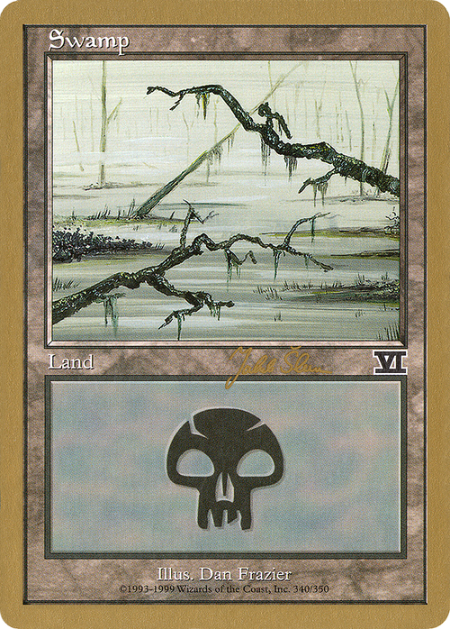 Swamp (340) - 1999 Jakub Slemr (6ED) (WCD-) - World Championship Decks 1999