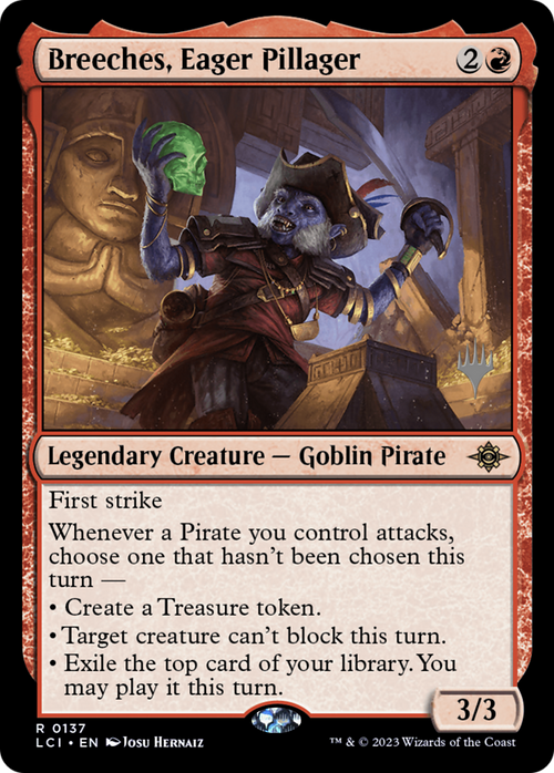 Breeches, Eager Pillager (PPLCI-137) - The Lost Caverns of Ixalan Promos Foil