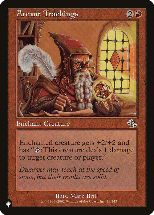 Arcane Teachings (LIST-JUD-78) - The List