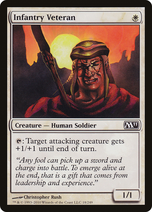 Infantry Veteran (M11-018) - Magic 2011 Foil
