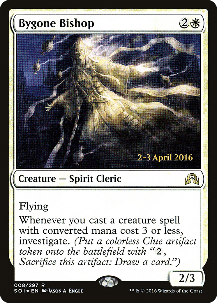 Bygone Bishop (PRE-08S) - Shadows over Innistrad Promos Foil