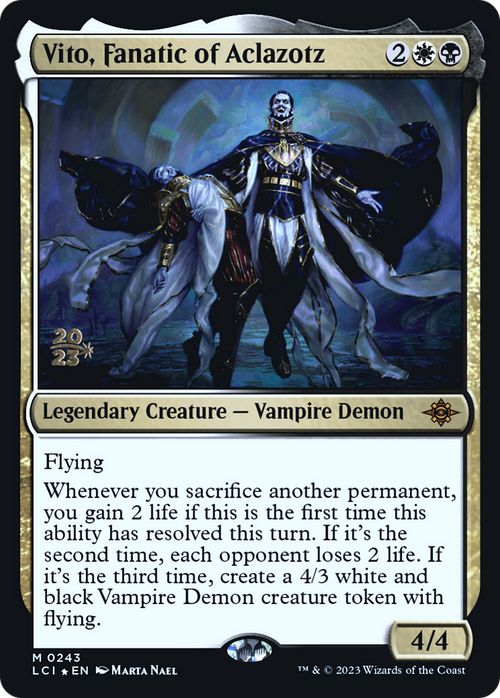 Vito, Fanatic of Aclazotz (PRE-243) - The Lost Caverns of Ixalan Promos Foil