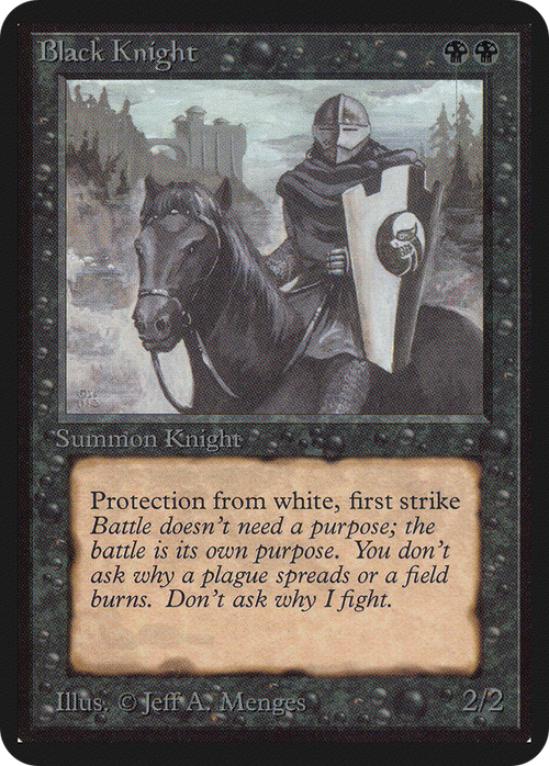 Black Knight (LEA-) - Limited Edition Alpha