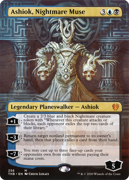 Ashiok, Nightmare Muse (Borderless) (THB-256) - Theros Beyond Death (Borderless) Foil