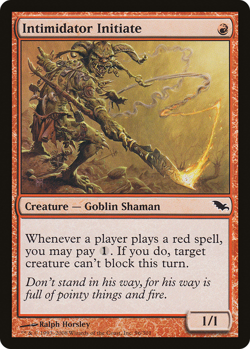 Intimidator Initiate (SHM-096) - Shadowmoor
