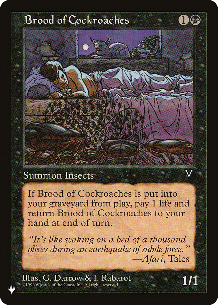 Brood of Cockroaches (LIST-VIS-53) - The List