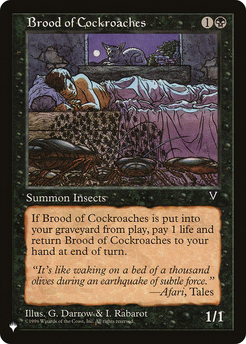Brood of Cockroaches (LIST-VIS-53) - The List