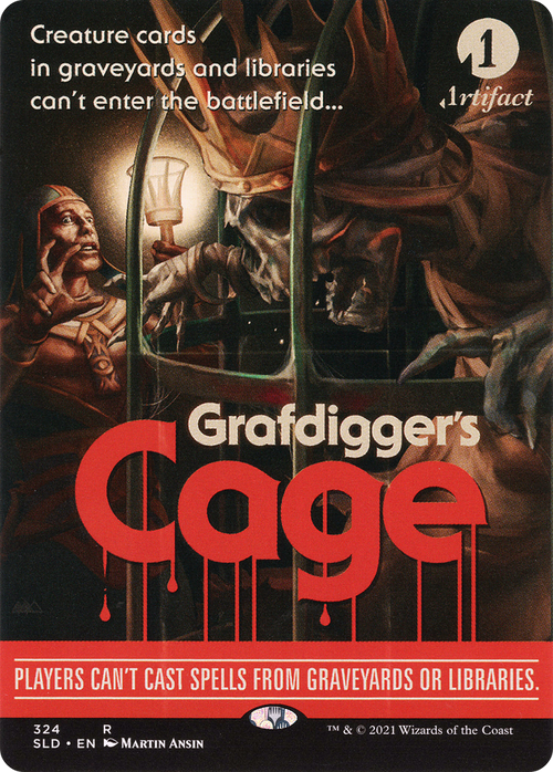 Grafdigger's Cage (SLD-324) - Secret Lair Drop (Borderless)