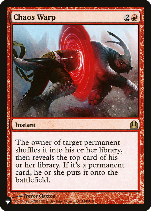 Chaos Warp (CMD) (LIST-114/318) - The List