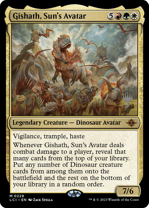 Gishath, Sun's Avatar (PPLCI-229) - The Lost Caverns of Ixalan Promos