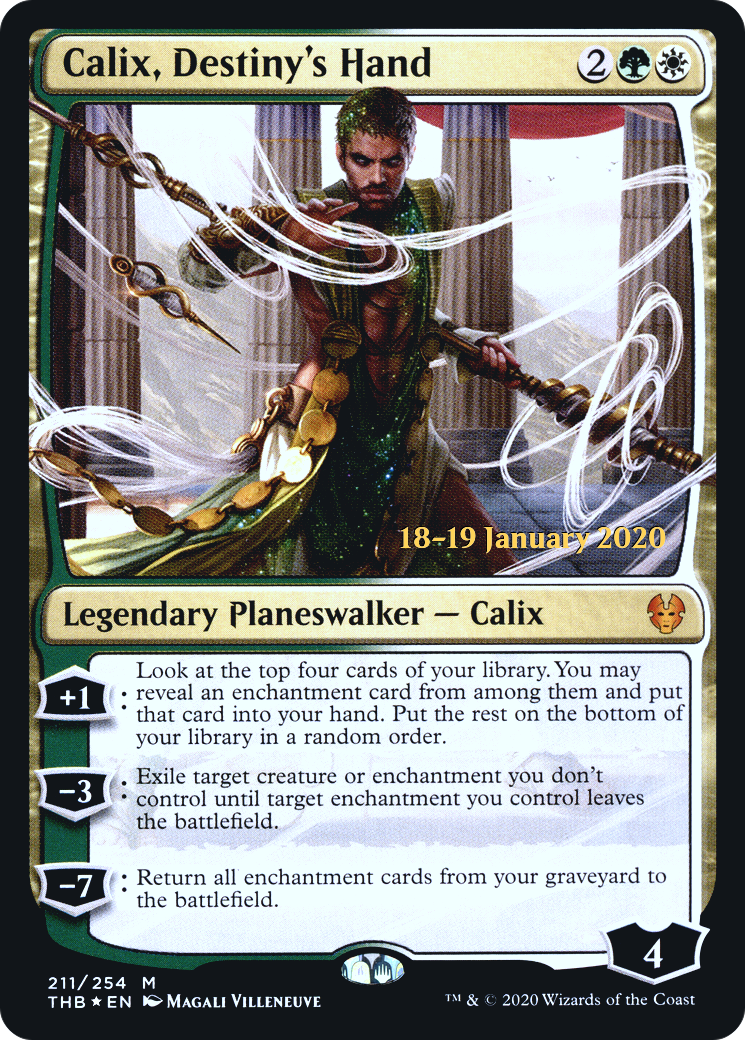 Calix, Destiny's Hand (PRE-211S) - Theros Beyond Death Promos Foil