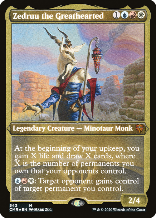 Zedruu the Greathearted (Foil Etched) (CMR-543) - Commander Legends Etched Foil