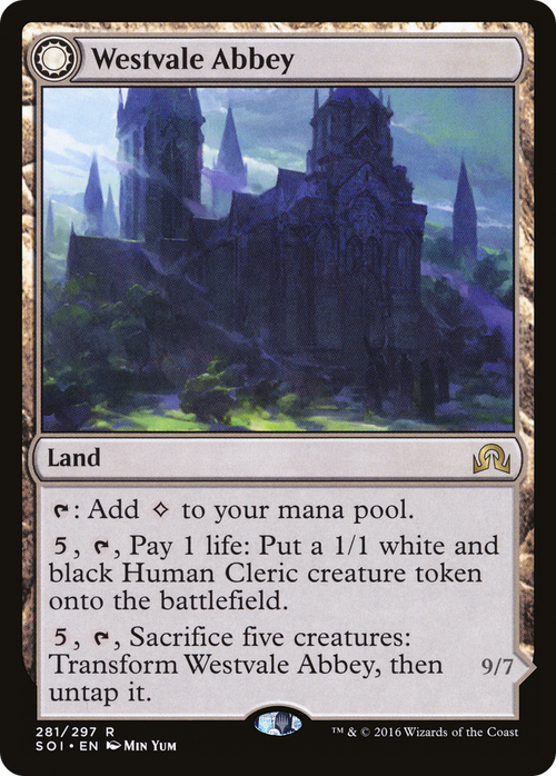 Westvale Abbey (SOI-281) - Shadows over Innistrad: (Double Faced Transform) Foil