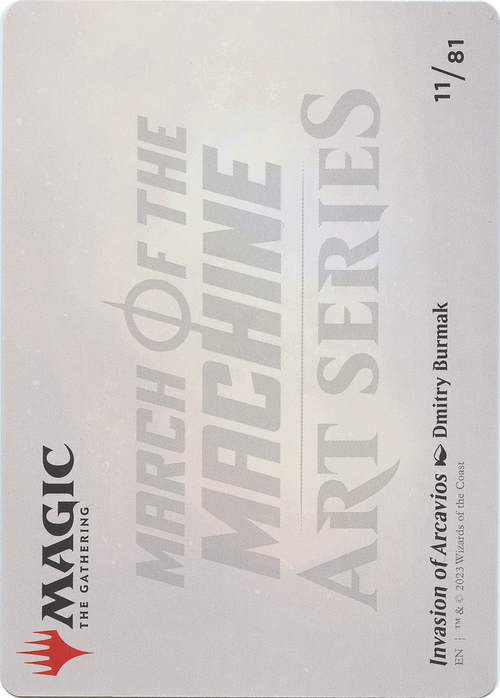 Invasion of Arcavios // Invasion of Arcavios (AMOM-011) - March of the Machine Art Series (Borderless) Foil