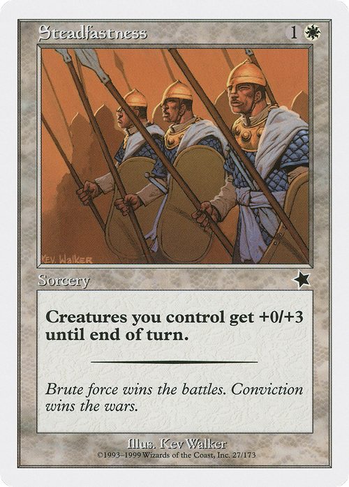 Steadfastness (S99-027) - Starter 1999