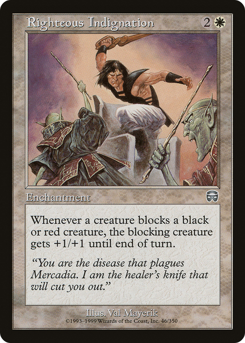 Righteous Indignation (MMQ-046) - Mercadian Masques Foil