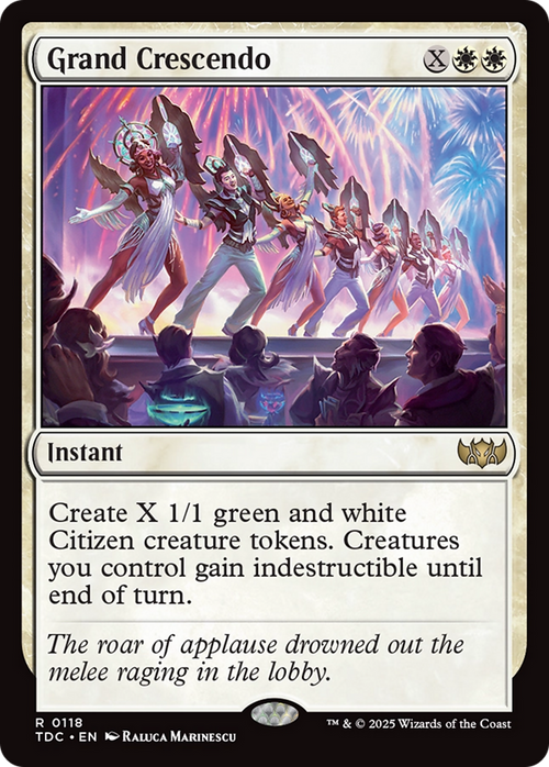 Grand Crescendo (TDC-118) - Commander: Tarkir: Dragonstorm