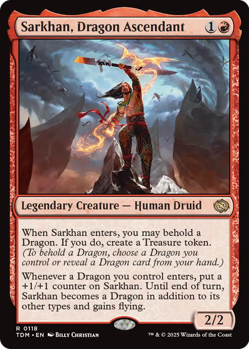 Sarkhan, Dragon Ascendant (TDM-118) - Tarkir: Dragonstorm