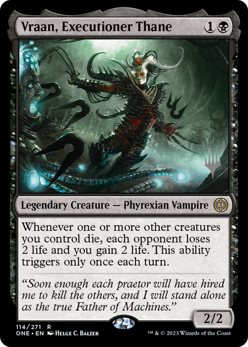 Vraan, Executioner Thane (PPONE-114) - Phyrexia: All Will Be One Promos Foil