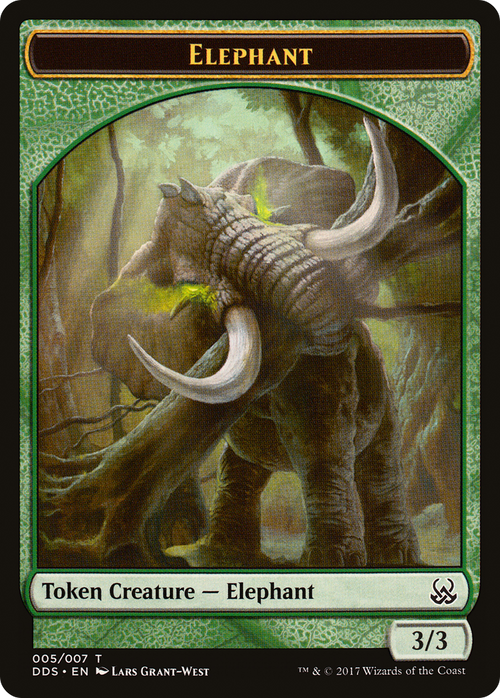 Elephant Token (DDS-005) - Duel Decks: Mind vs. Might Tokens