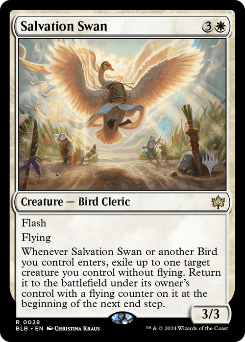 Salvation Swan (PPBLB-028) - Bloomburrow Promos Foil