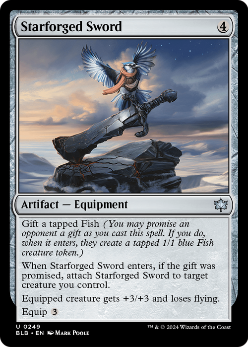 Starforged Sword (BLB-249) - Bloomburrow Foil