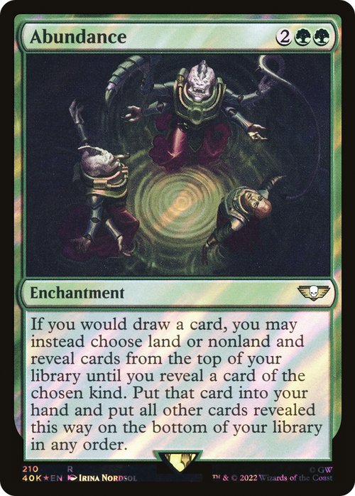 Abundance (Surge Foil) (40K-210) - Warhammer 40,000 Commander Foil